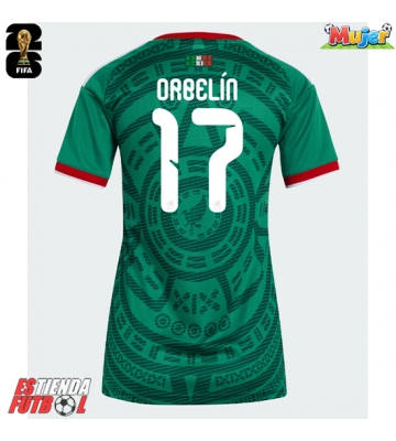 México Orbelin Pineda #17 Primera Equipación Mujer Mundial 2026 Manga Corta